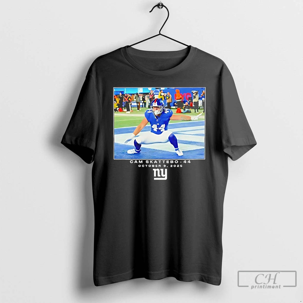 Classic John Michael Schmitz Wearing Cam Skattobo 44 Giants October 9 2025 Moment T Shirts Hoodie Sweatshirt