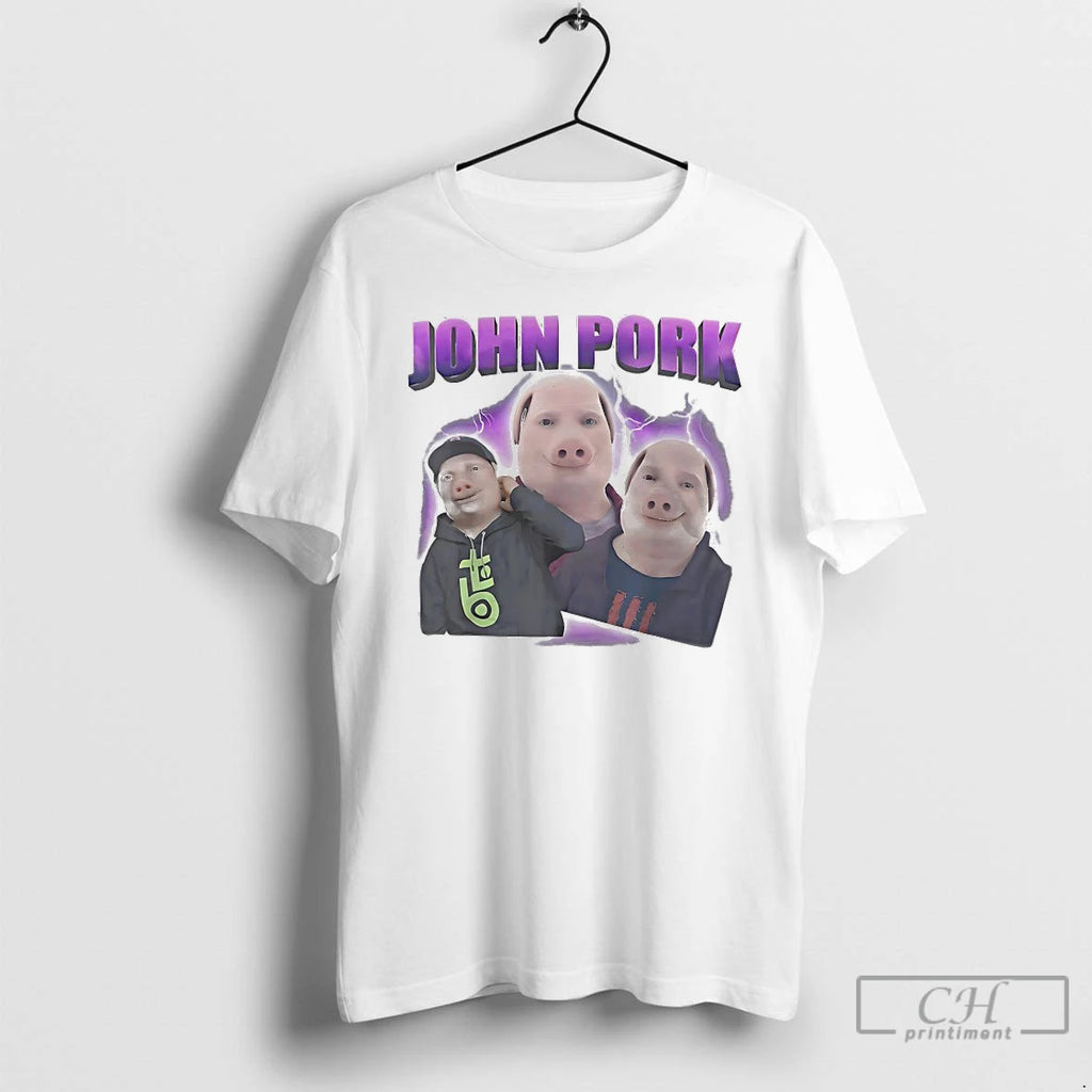 Classic John Pork Lightning Shirt Hoodie Sweatshirt | PurePodTees.com