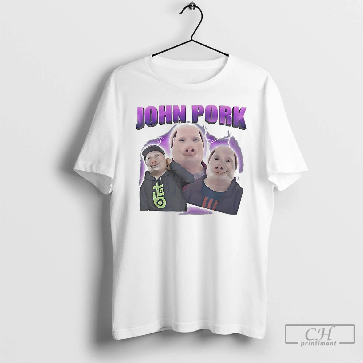 Classic John Pork Lightning Shirt Hoodie Sweatshirt | PurePodTees.com