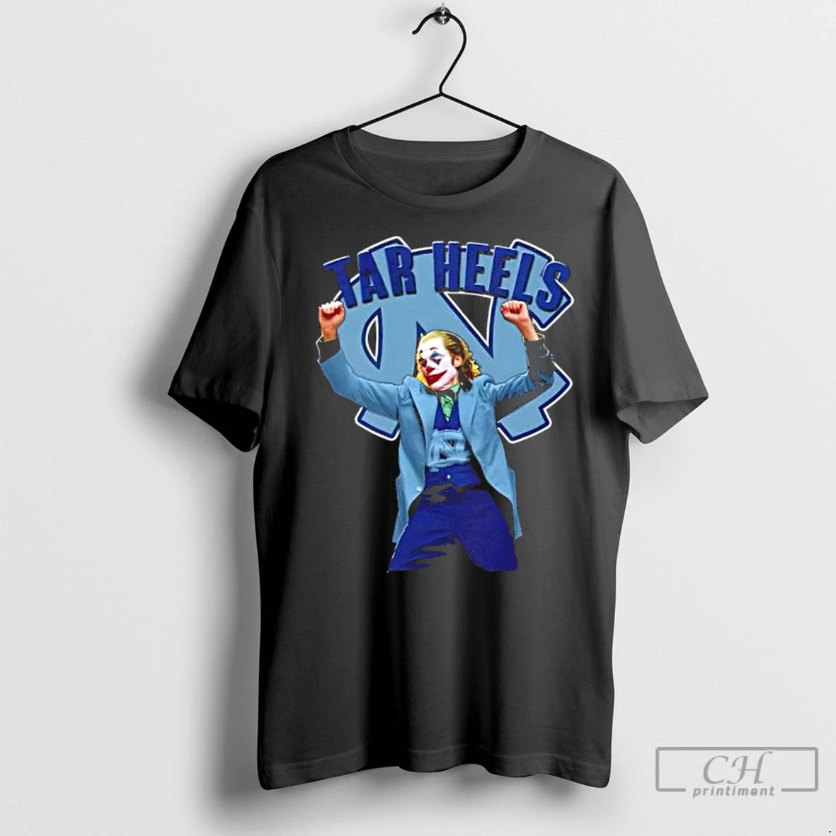Classic Joker Dabbing X North Carolina Tar Heels Football Shirt Hoodie Sweatshirt | PurePodTees.com