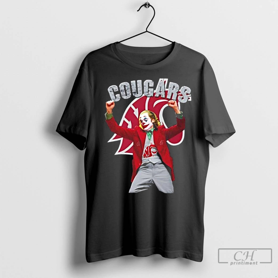 Classic Joker Dabbing X Washington State Cougars Football Shirt Hoodie Sweatshirt | PurePodTees.com