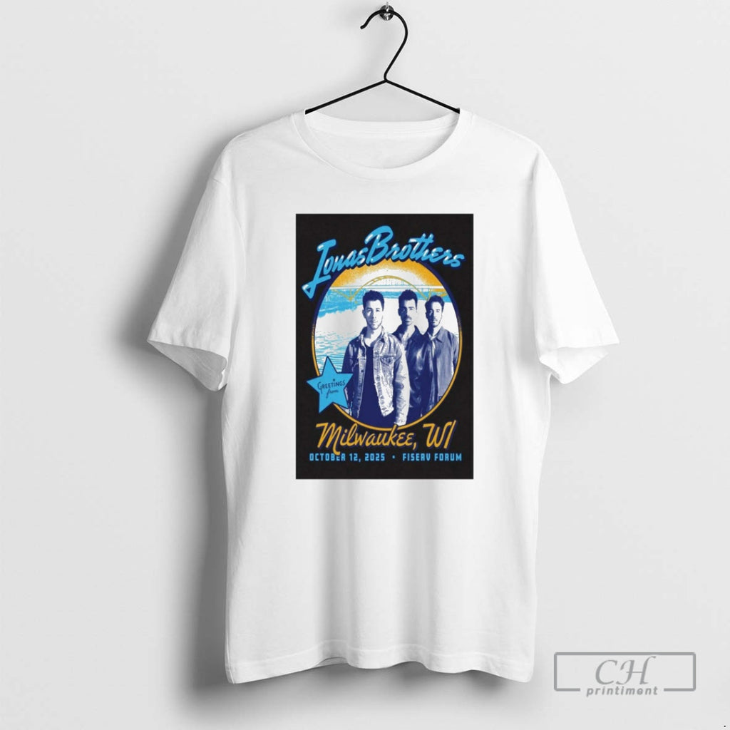 Classic Jonas Brothers October 12 2025 Fiserv Forum Milwaukee Wi Shirt Sweater