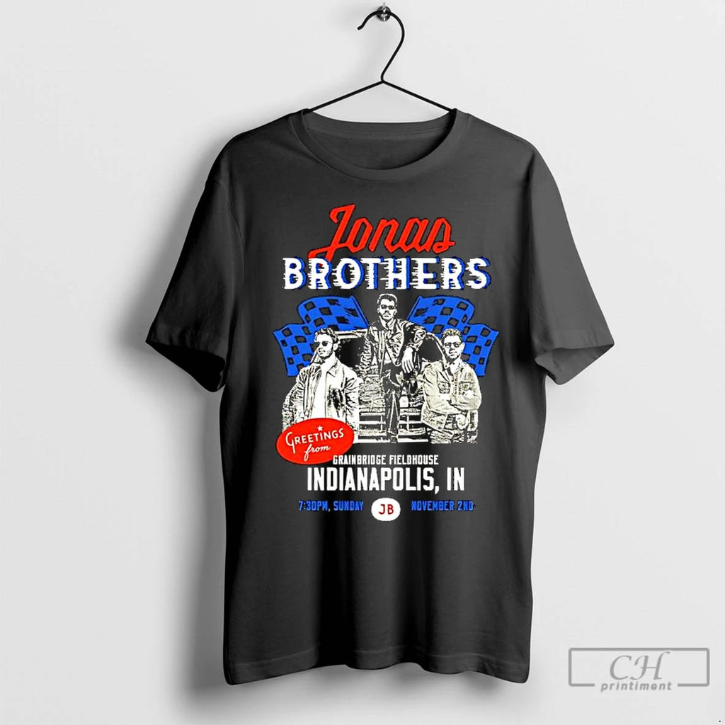 Classic Jonas Brothers Greeting From Your Hometown Indianapolis In Sunday Jb Shirt Hoodie Sweatshirt | PurePodTees.com
