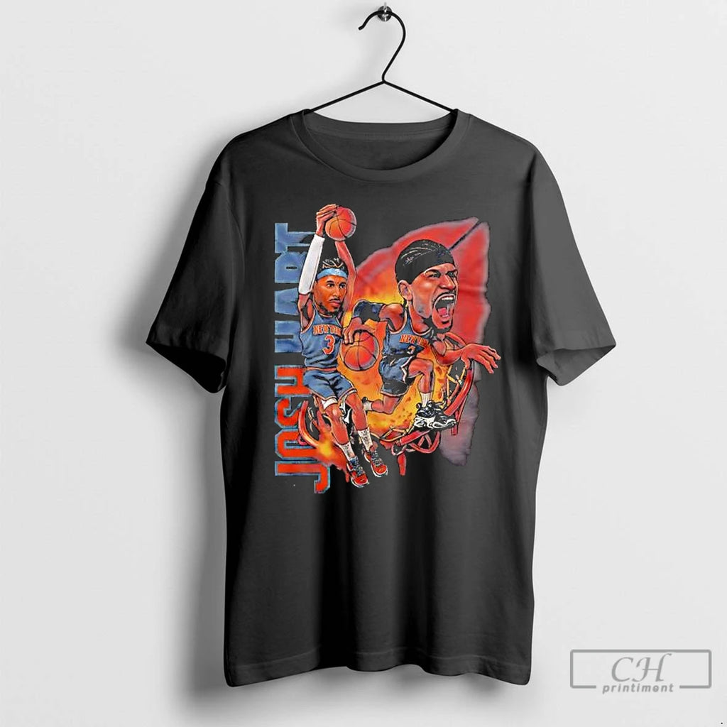 Classic Josh Hart Ny Knicks Cartoon Basketball Graphic Shirt Hoodie Sweatshirt | PurePodTees.com