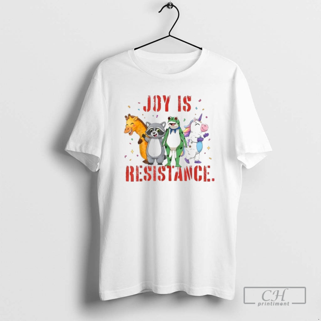Classic Joy Is Resistance Portland Frog Protest Raccoon Unicorn Shirt Sweater