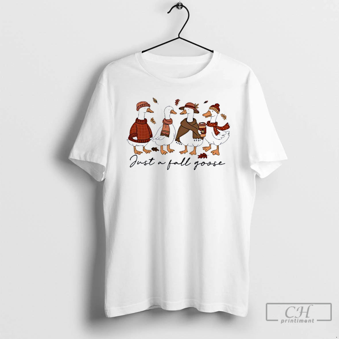 Classic Just A Thankful Goose Thanksgiving T Shirts Hoodie Sweatshirt | PurePodTees.com