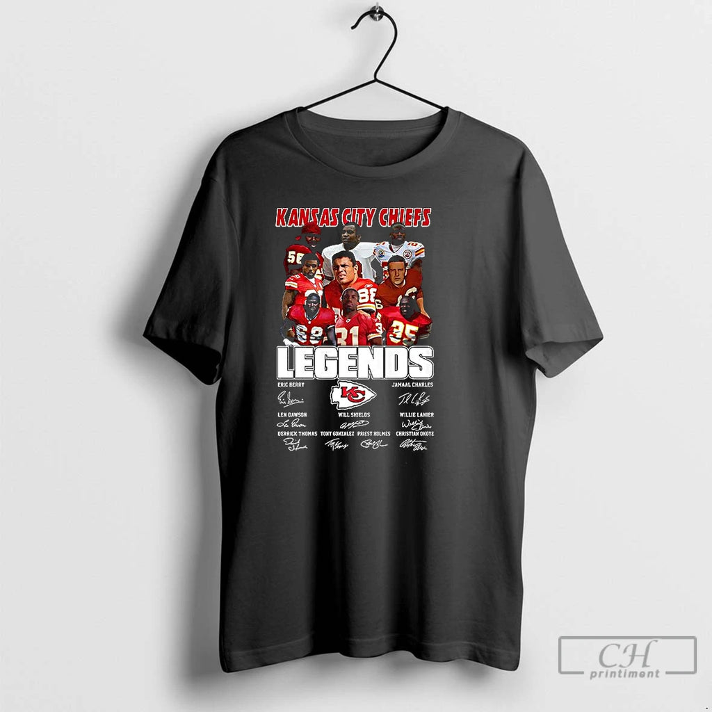 Classic Kansas City Chiefs Legends Vintage Signature T Shirts
