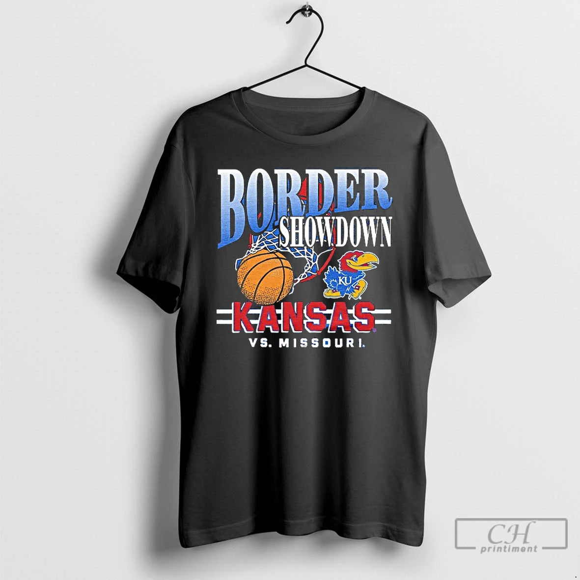 Classic Kansas Jayhawks Basketball Border Showdown 2025 Vs Missouri Shirt Hoodie Sweatshirt | PurePodTees.com