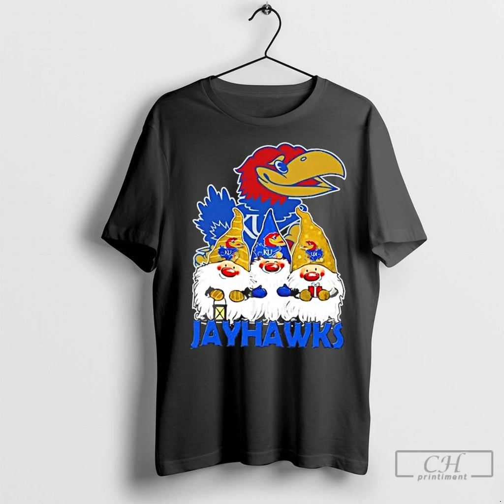 Classic Kansas Jayhawks X Gnomes Xmas Christmas Shirt Hoodie Sweatshirt | PurePodTees.com