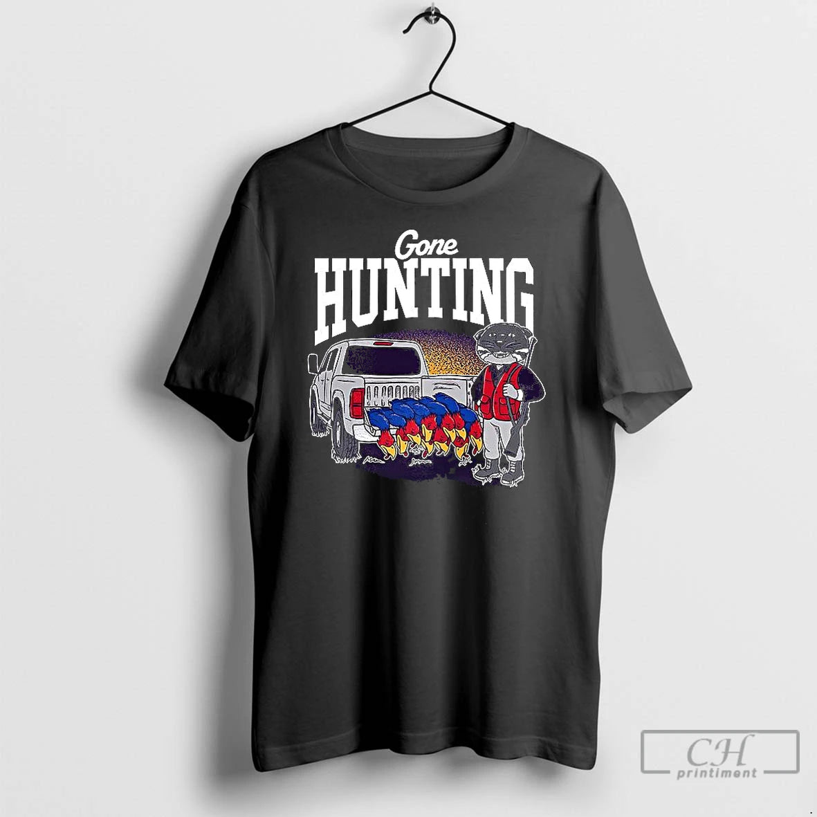 Classic Kansas State Wildcats Vs Kansas Jayhawks Gone Hunting Shirt Hoodie Sweatshirt | PurePodTees.com