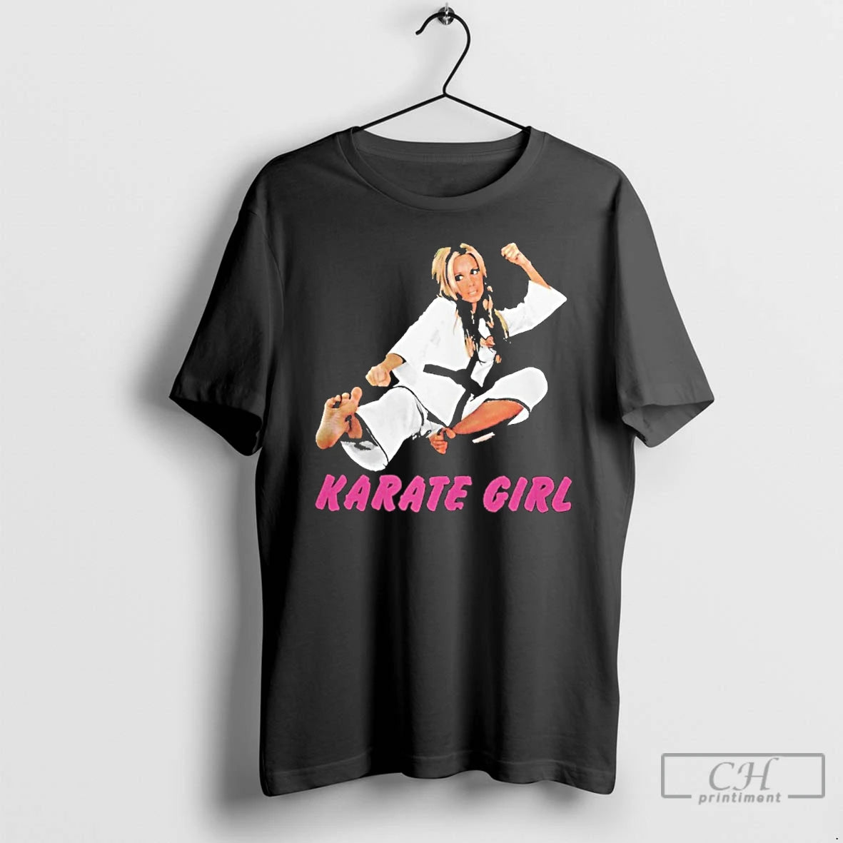 Classic Karate Girl Shirt Hoodie Sweatshirt | PurePodTees.com