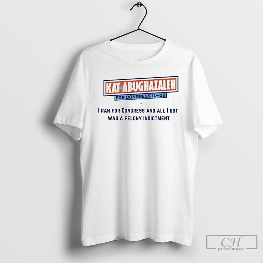 Classic Kat Abughazaleh For Congress T Shirts Hoodie Sweatshirt | PurePodTees.com