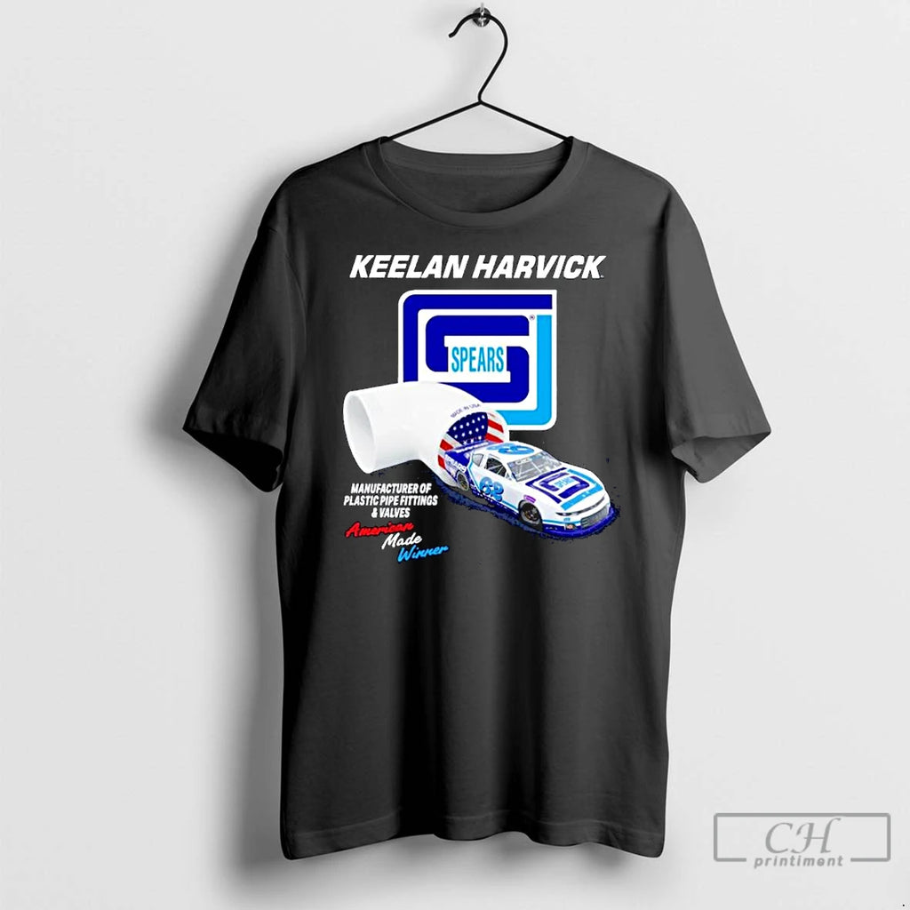 Classic Keelan Harvick Manufacturer Of Plastic Pipe Fittings And Valves American Made Winner Ornaments Shirt Hoodie...