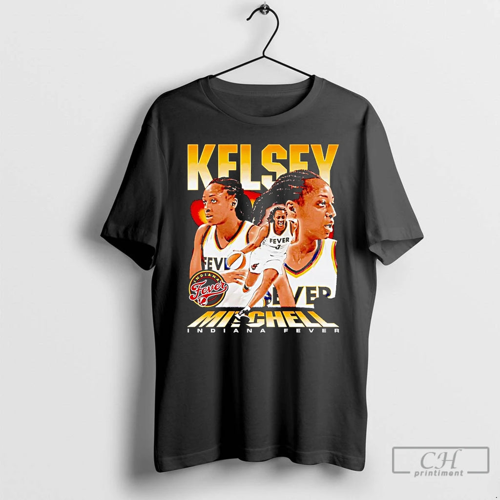 Classic Kelsey Mitchell Triple Player Indiana Fever T Shirts