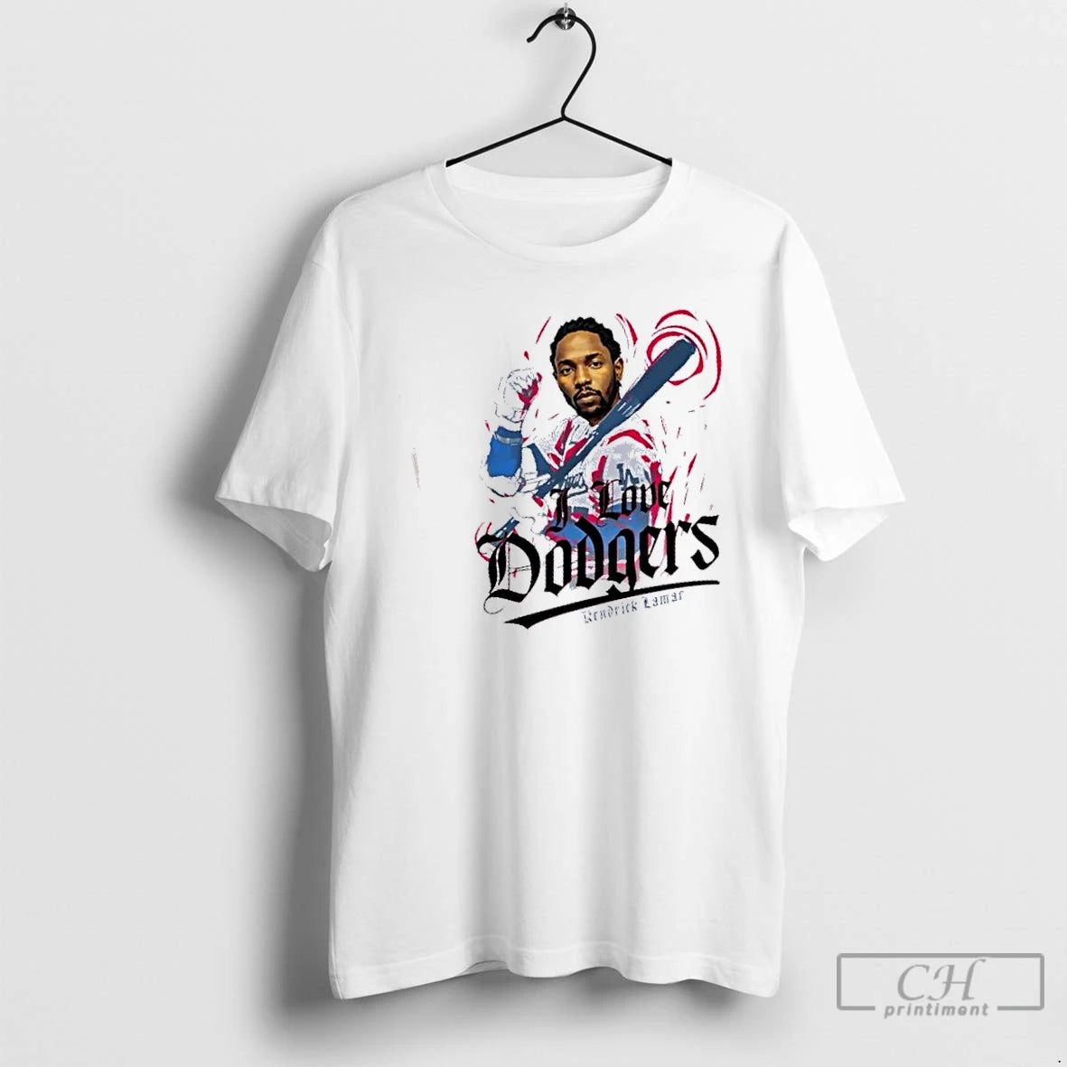 Classic Kendrick Lamar I Love Los Angeles Dodgers Baseball T Shirts Hoodie Sweatshirt | PurePodTees.com