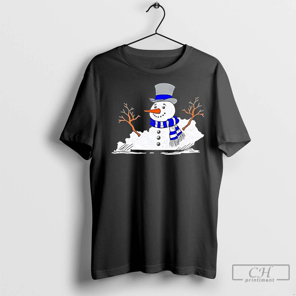 Classic Kentucky Snowman Christmas Shirt Hoodie Sweatshirt | PurePodTees.com
