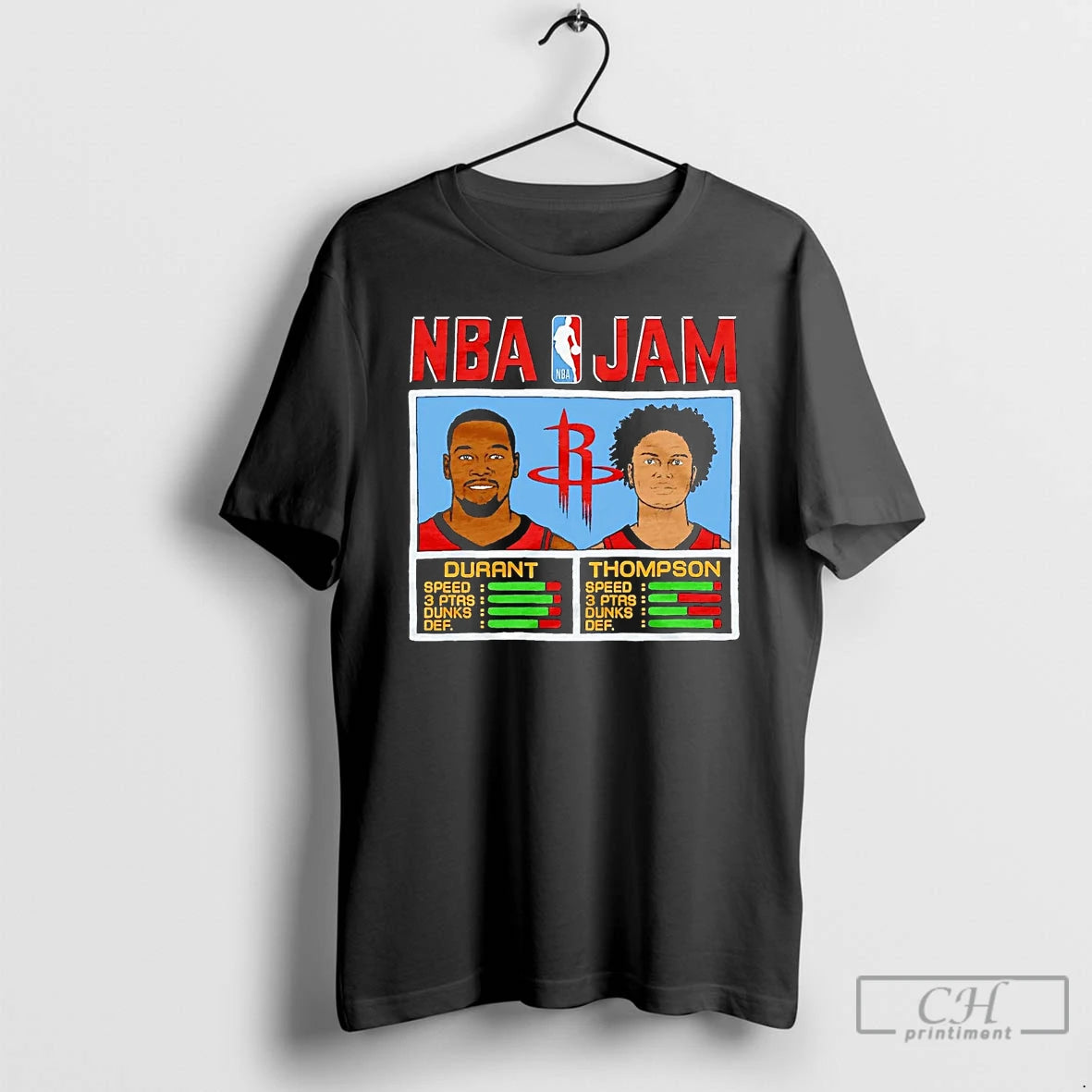 Classic Kevin Durant And Klay Thompson Nba Jam Houston Rockets T Shirts Hoodie Sweatshirt | PurePodTees.com