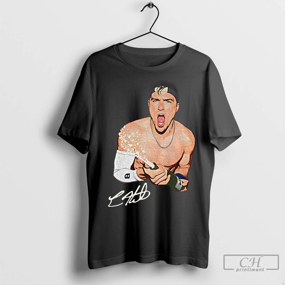 Classic Kike Hernandez Shirtless Champions Celebration Los Angeles Dodgers Mlb World Series Signature Shirt Hoodie Sweatshirt
