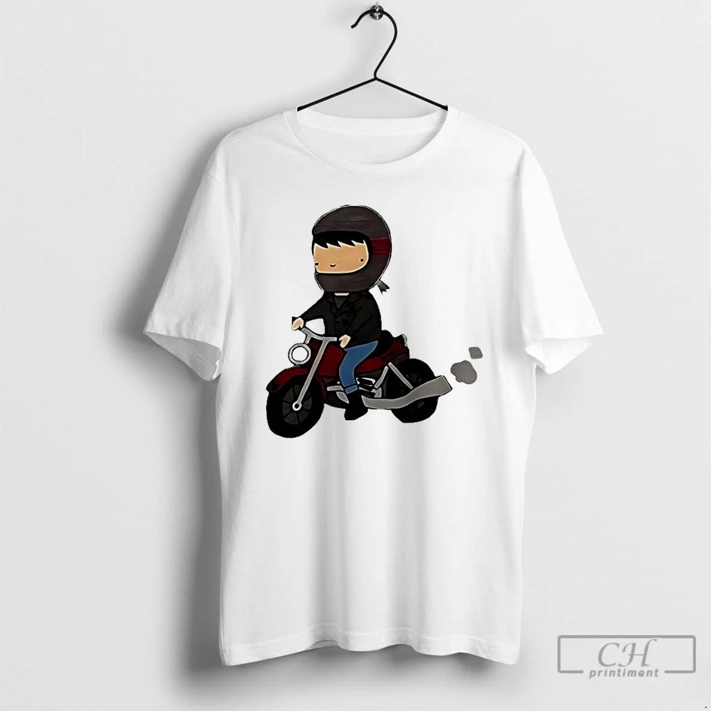 Classic Kims Convenience X Handpainted Motorcycle T Shirts