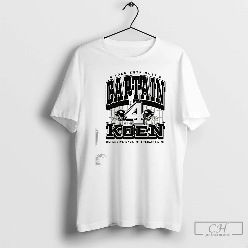 Classic Koen Entringer Captain Koen Defensive Back Ypsilanti Mi T Shirts Hoodie Sweatshirt | PurePodTees.com