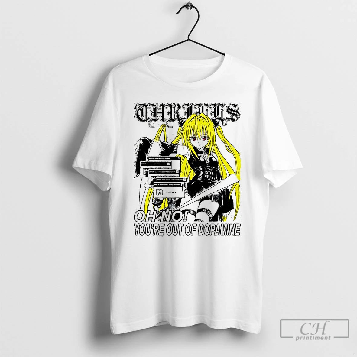 Classic Konjiki No Yami To Love Ru Thrills Oh No Youre Out Of Dopamine Anime Shirt Hoodie Sweatshirt | PurePodTees.com