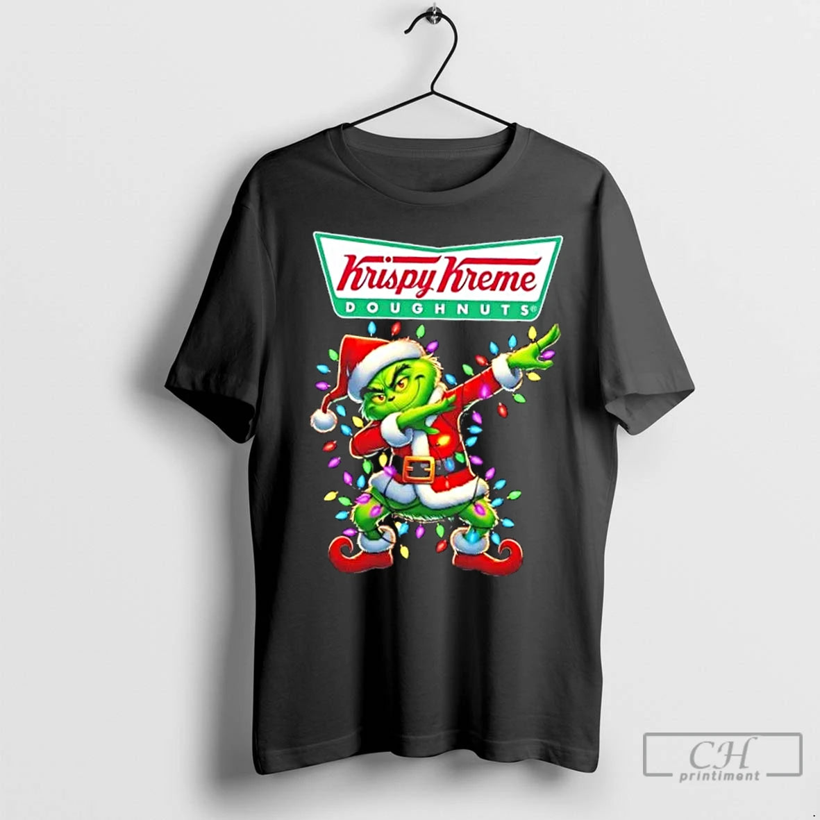 Classic Krispy Kreme Grinch Dabbing Merry Christmas Shirt Hoodie Sweatshirt | PurePodTees.com