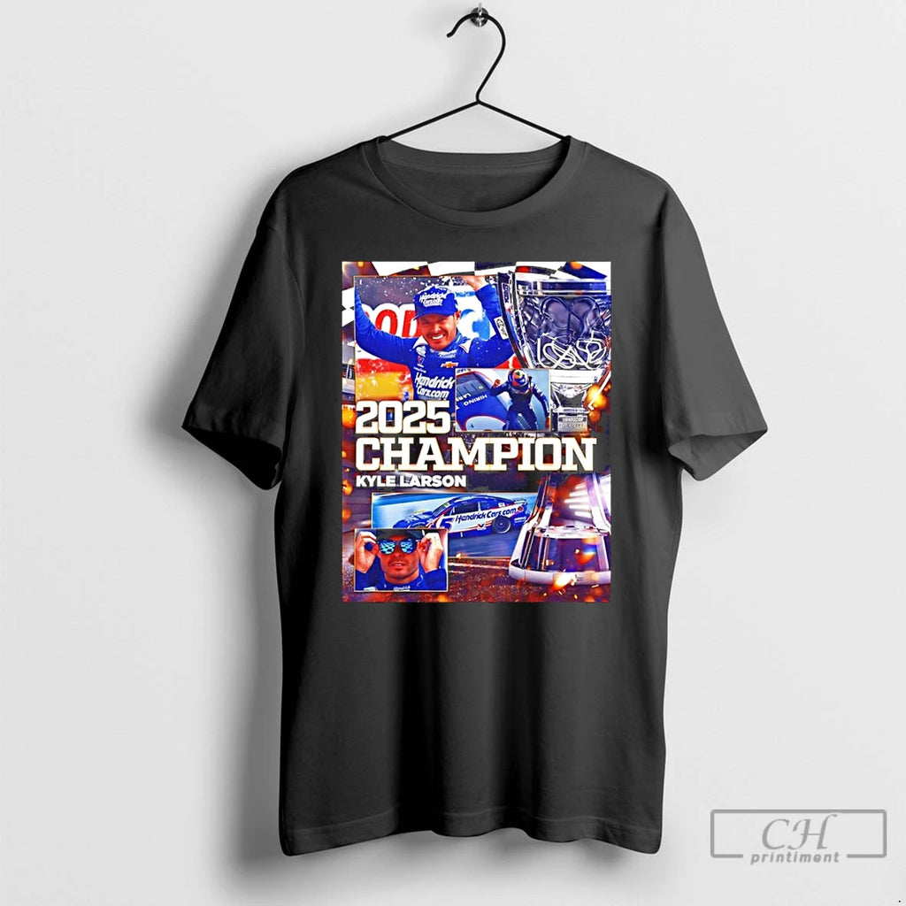 Classic Kyle Larson 2025 Championship T Shirts Hoodie Sweatshirt | PurePodTees.com
