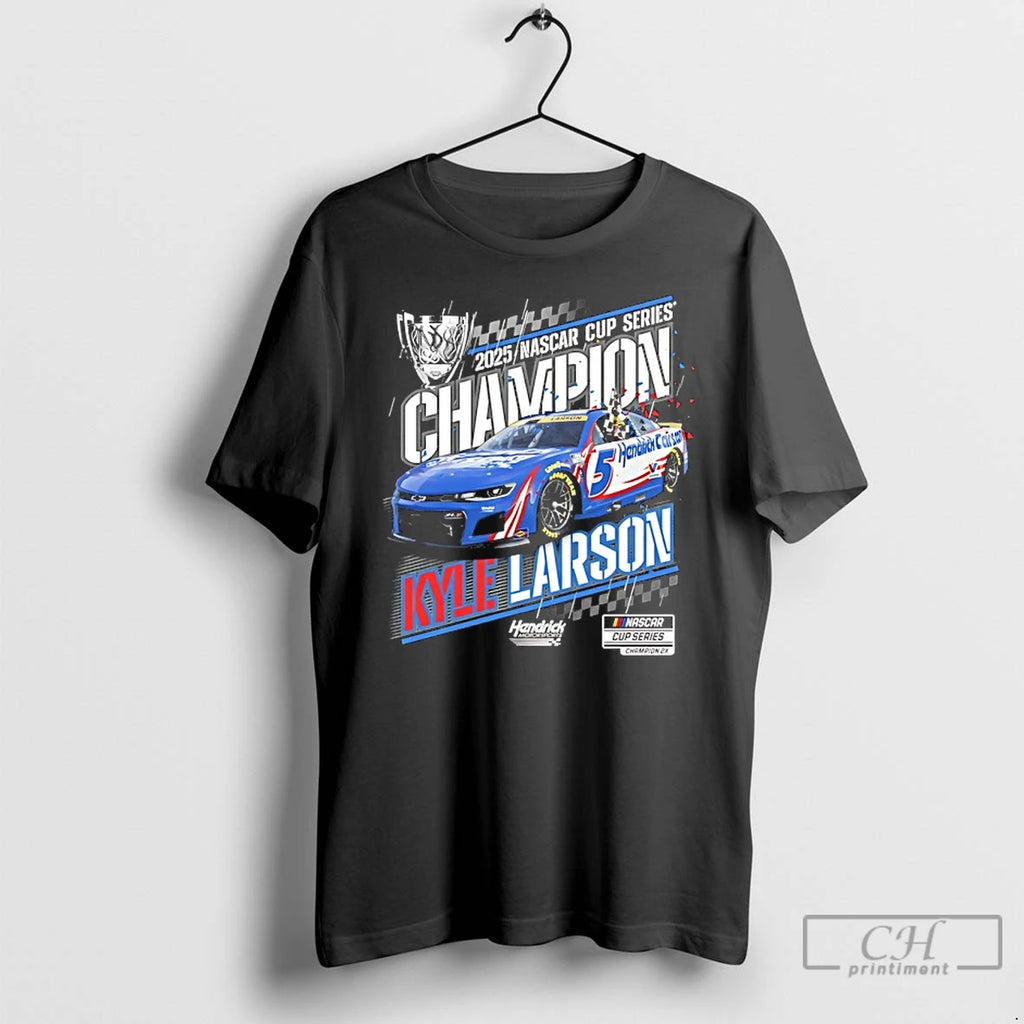 Classic Kyle Larson 2025 Nascar Cup Series Champion T Shirts Hoodie Sweatshirt | PurePodTees.com