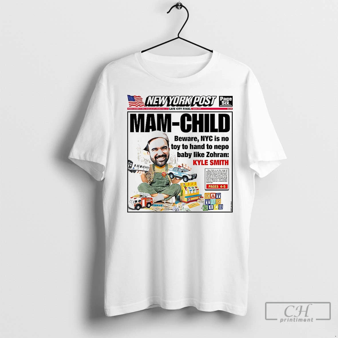 Classic Kyle Smith Man Child New York Post Shirt Hoodie Sweatshirt | PurePodTees.com