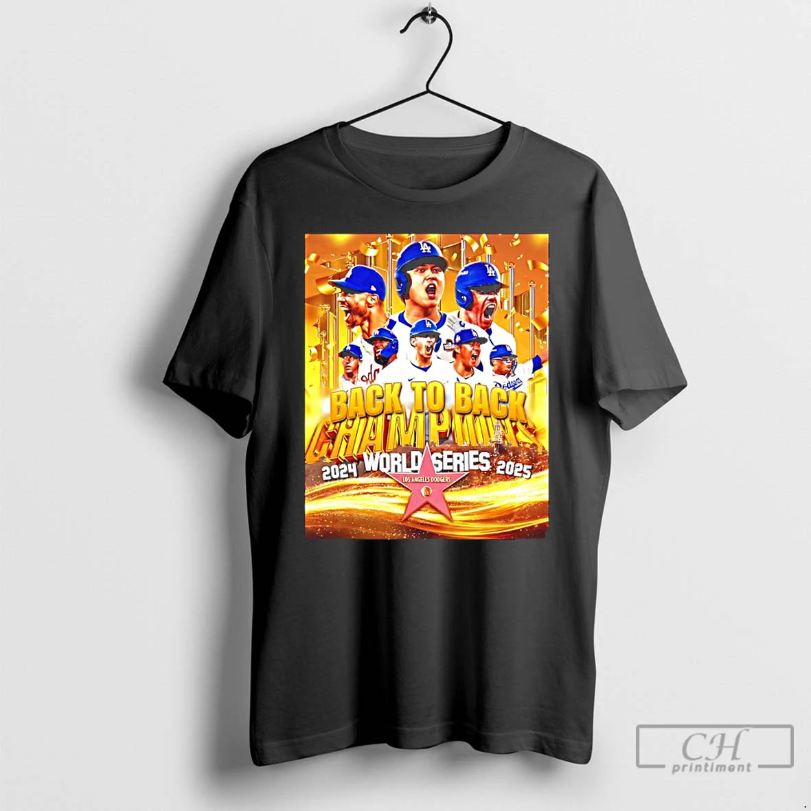 Classic La Dodgers 2024 2025 Back To Back World Series Champions T Shirts Hoodie Sweatshirt | PurePodTees.com