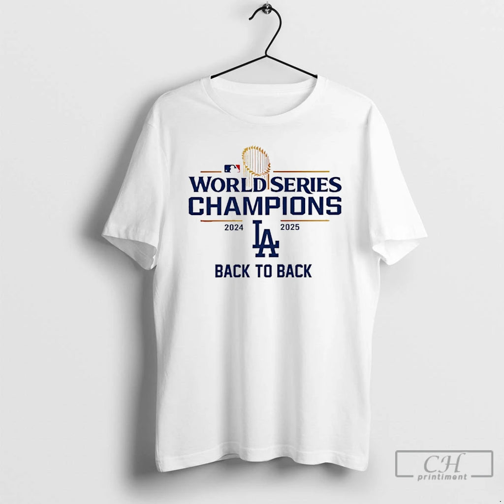 Classic La Dodgers 2025 World Series Champions Back To Back T Shirts Hoodie Sweatshirt | PurePodTees.com