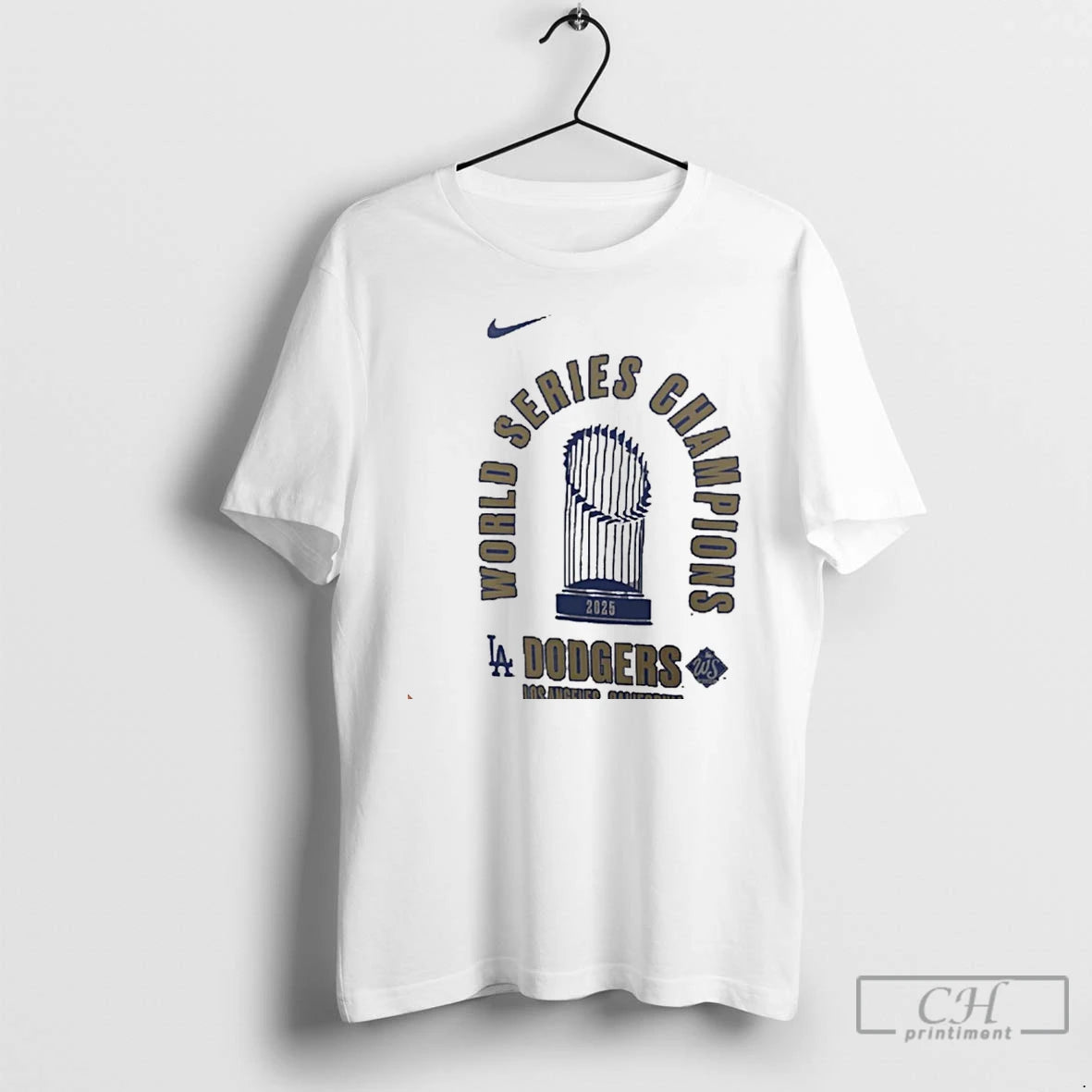 Classic La Dodgers 2025 World Series Champions Trophy Christmas T Shirts Hoodie Sweatshirt | PurePodTees.com