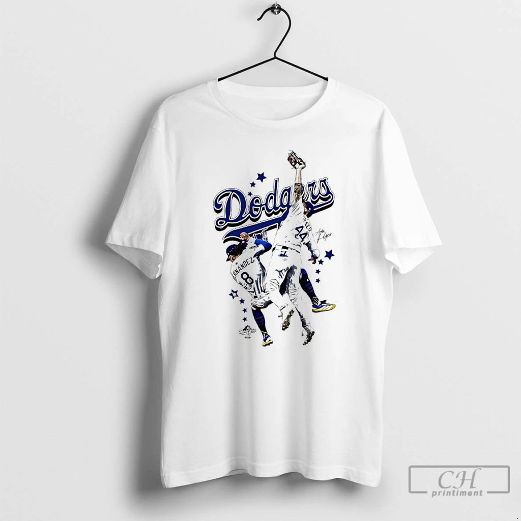 Classic La Dodgers Andy Pages And Enrique Hernandez 2025 World Series Champs Signatures T Shirts Hoodie Sweatshirt