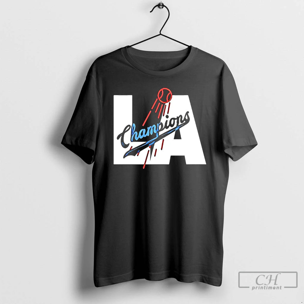 Classic La Dodgers Back To Back 24 25 World Series Champions T Shirts Hoodie Sweatshirt | PurePodTees.com