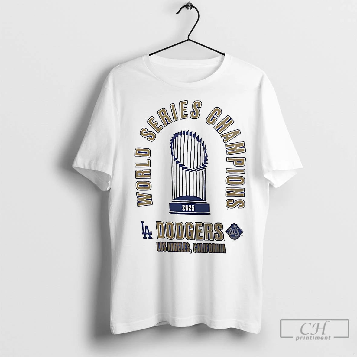 Classic La Dodgers World Series Champions Trophy 2025 Shirt Hoodie Sweatshirt | PurePodTees.com