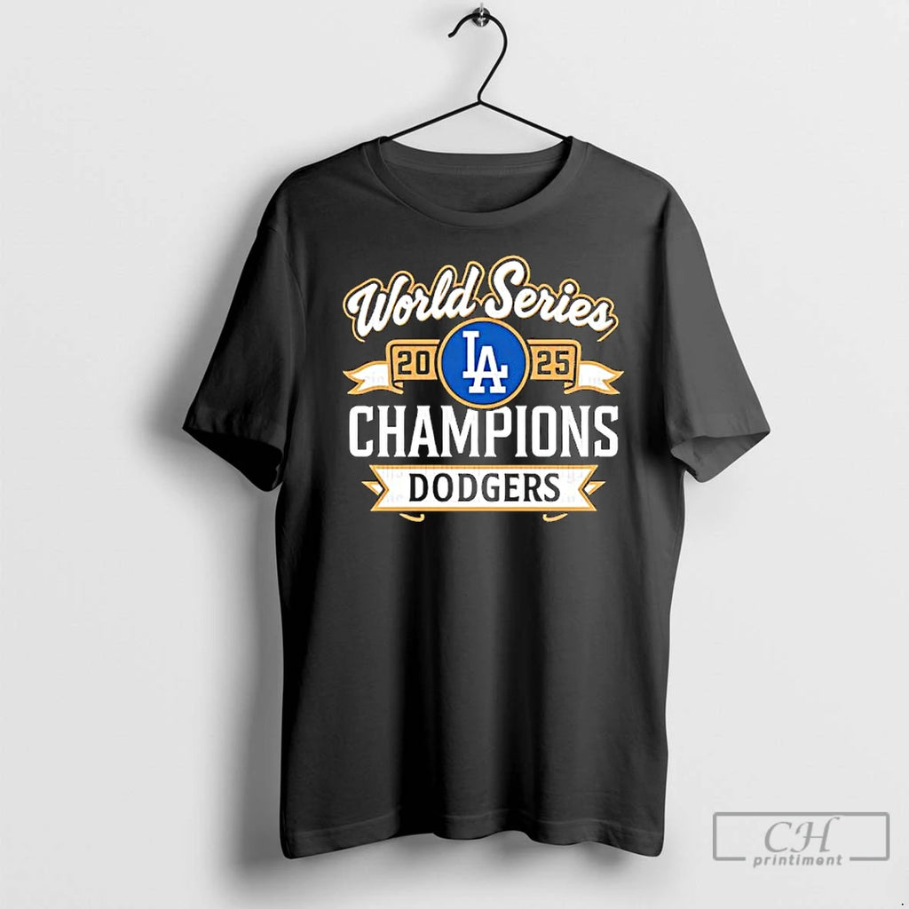 Classic La Dodgers As 2025 World Series Champions Central Logo Shirt Hoodie Sweatshirt | PurePodTees.com