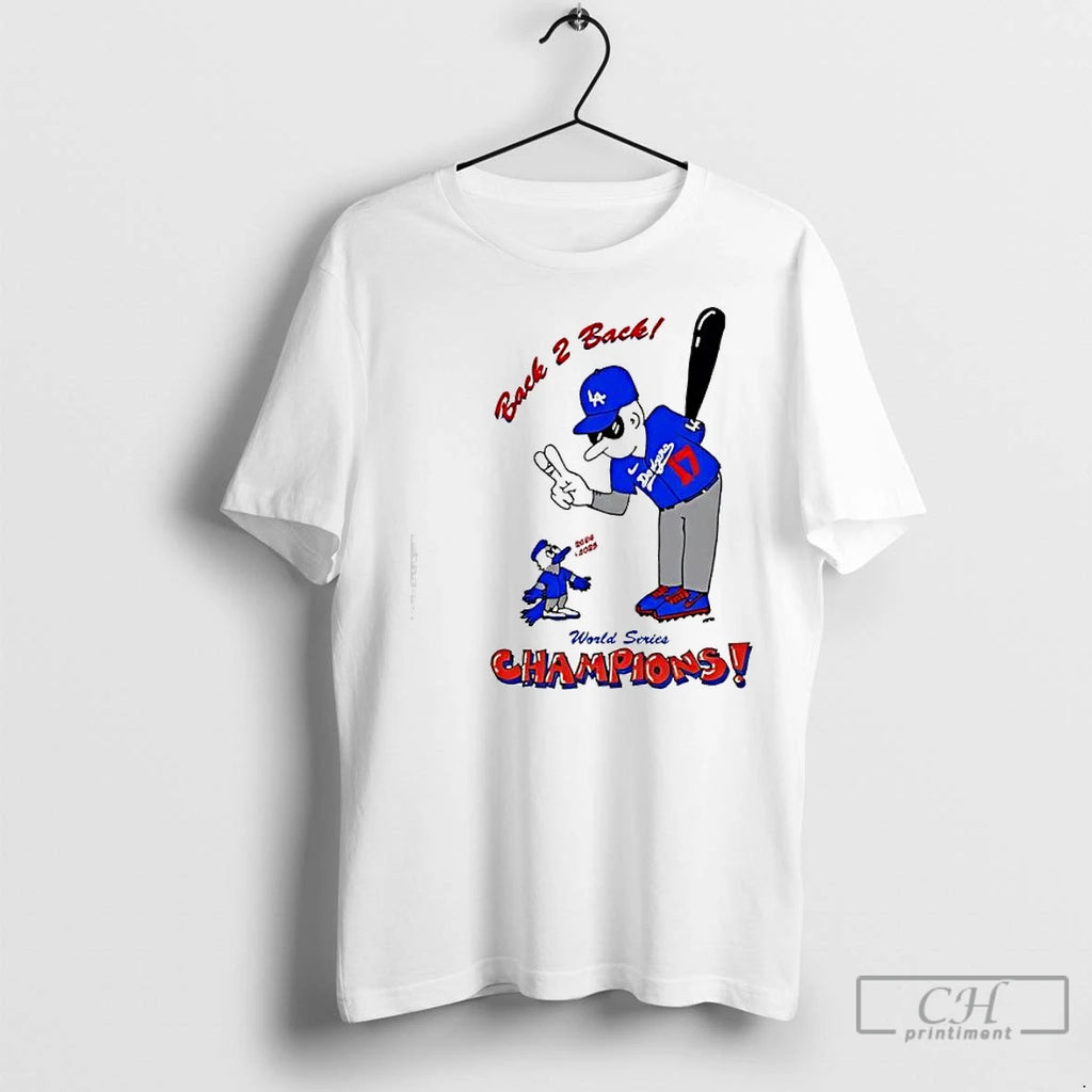 Classic La Dodgers Defeating The Toronto Blue Jays Back 2 Back 24 And 25 Champions Shirt Hoodie Sweatshirt | PurePodTees.com