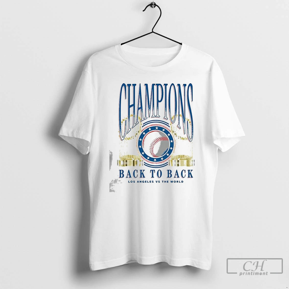Classic La Vs The World Back To Back Trophies 2025 T Shirts Hoodie Sweatshirt | PurePodTees.com