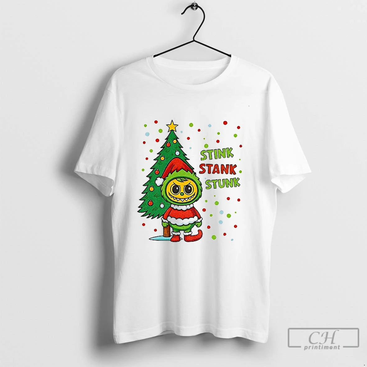 Classic Labubu Elf Xmas Stink Stank Stunk Christmas Shirt Hoodie Sweatshirt | PurePodTees.com
