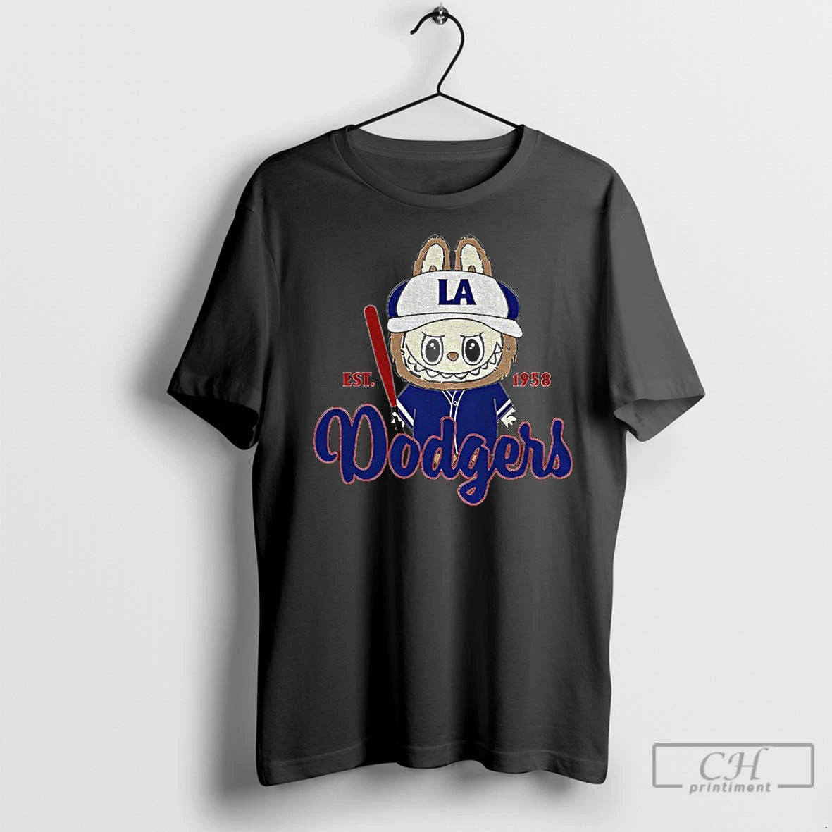 Classic Labubu Los Angeles Dodgers Est 1958 Mlb Baseball World Series Game Day Shirt Hoodie Sweatshirt | PurePodTees.com