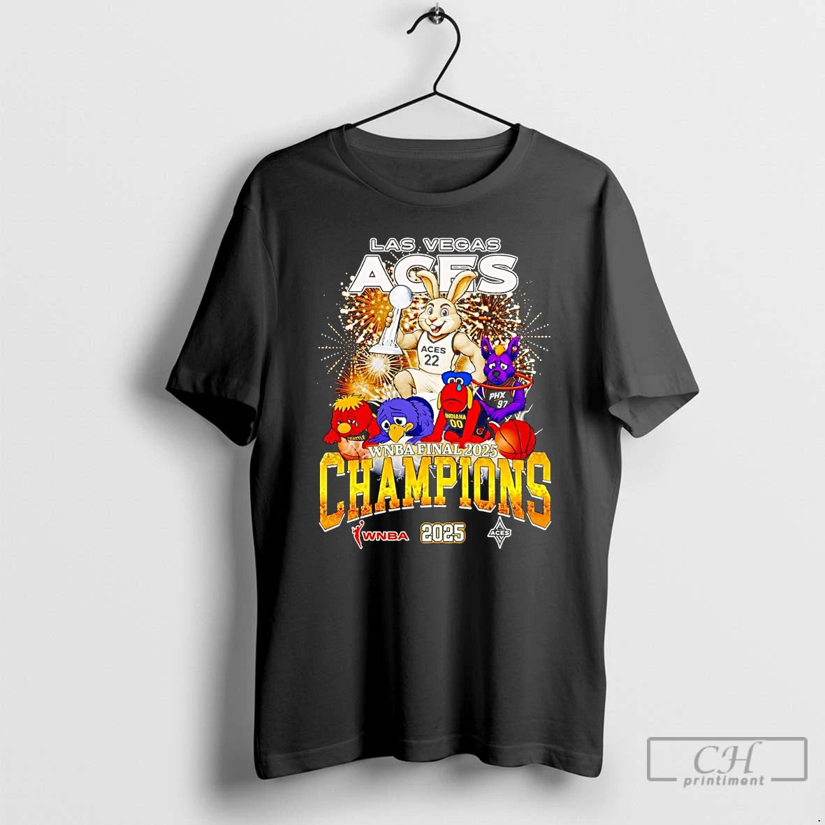 Classic Las Vegas Aves 2025 Wnba Final Champions Mascot T Shirts Hoodie Sweatshirt | PurePodTees.com