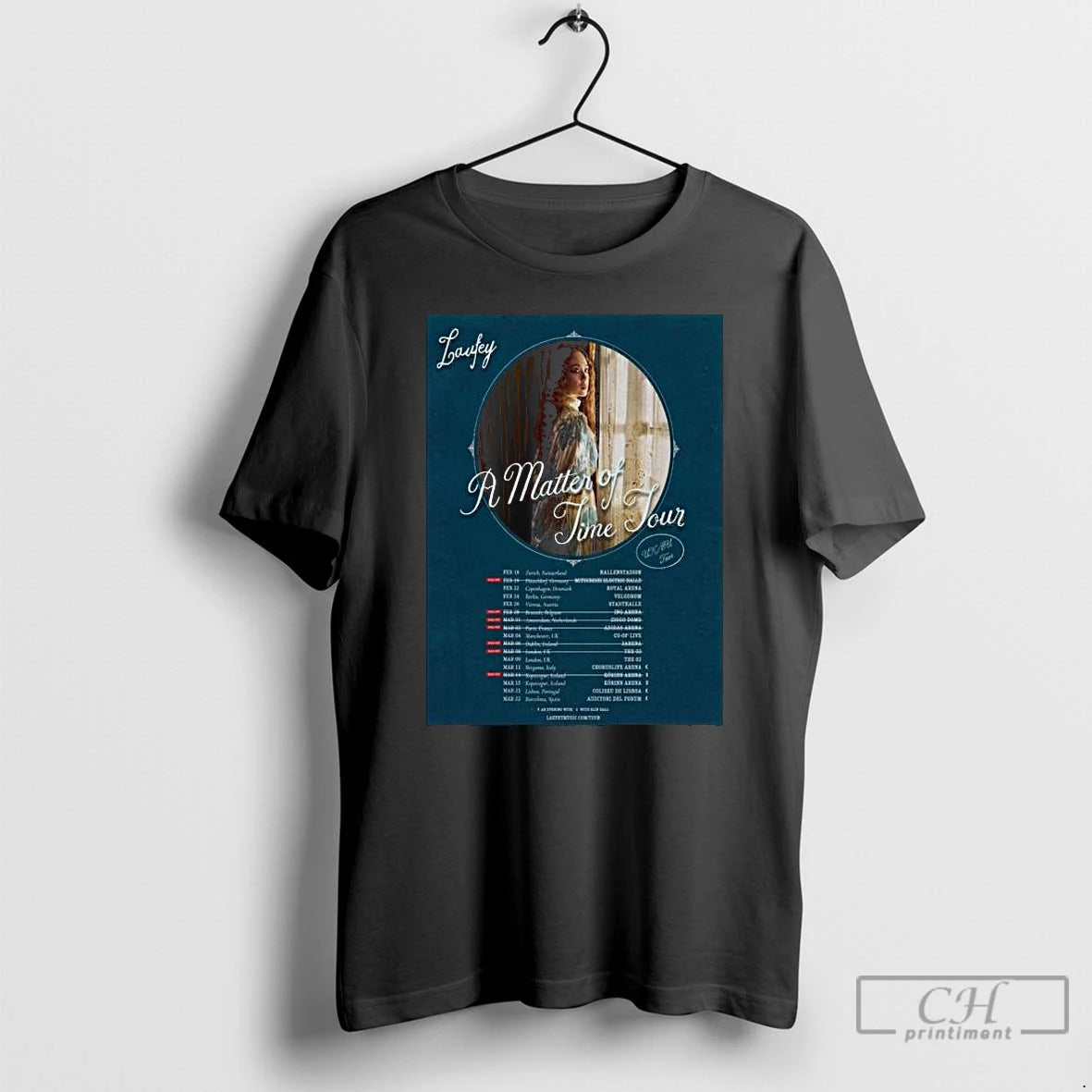 Classic Laufey A Matter Of Time New Tour Uk Eu 2025 Long Sleve T Shirts Hoodie Sweatshirt | PurePodTees.com
