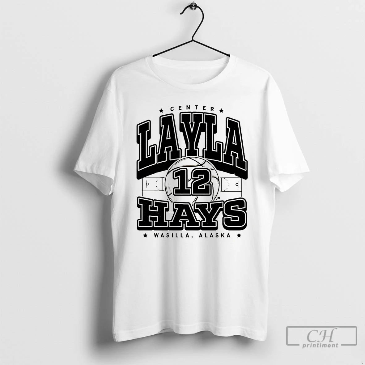 Classic Layla Hays Center Wasilla Alaska Iowa Hawkeyes T Shirts Hoodie Sweatshirt | PurePodTees.com