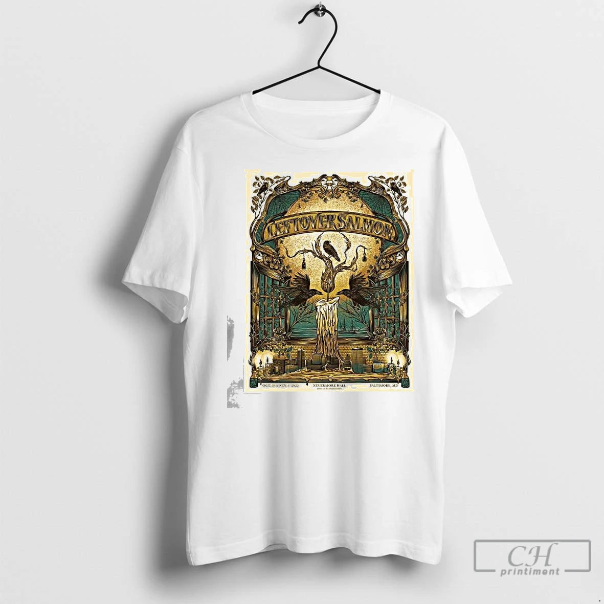 Classic Leftover Salmon Baltimore Maryland 2025 Event Halloween At Nevermore Hall On October 31 And Shirt Hoodie Sweatshirt