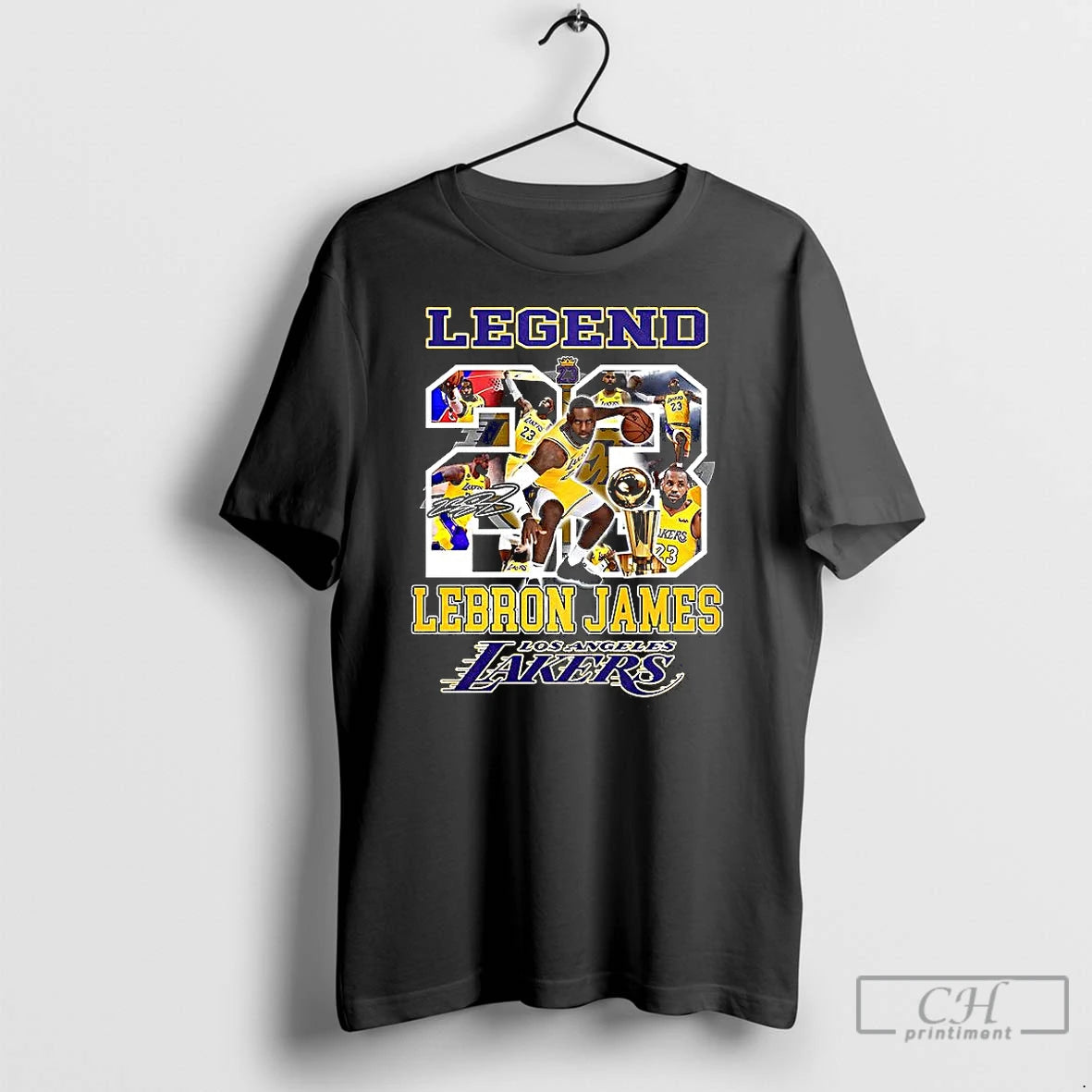 Classic Legend Lebron Lakers Los Angeles Number 23 Collage Signature Shirt Hoodie Sweatshirt | PurePodTees.com
