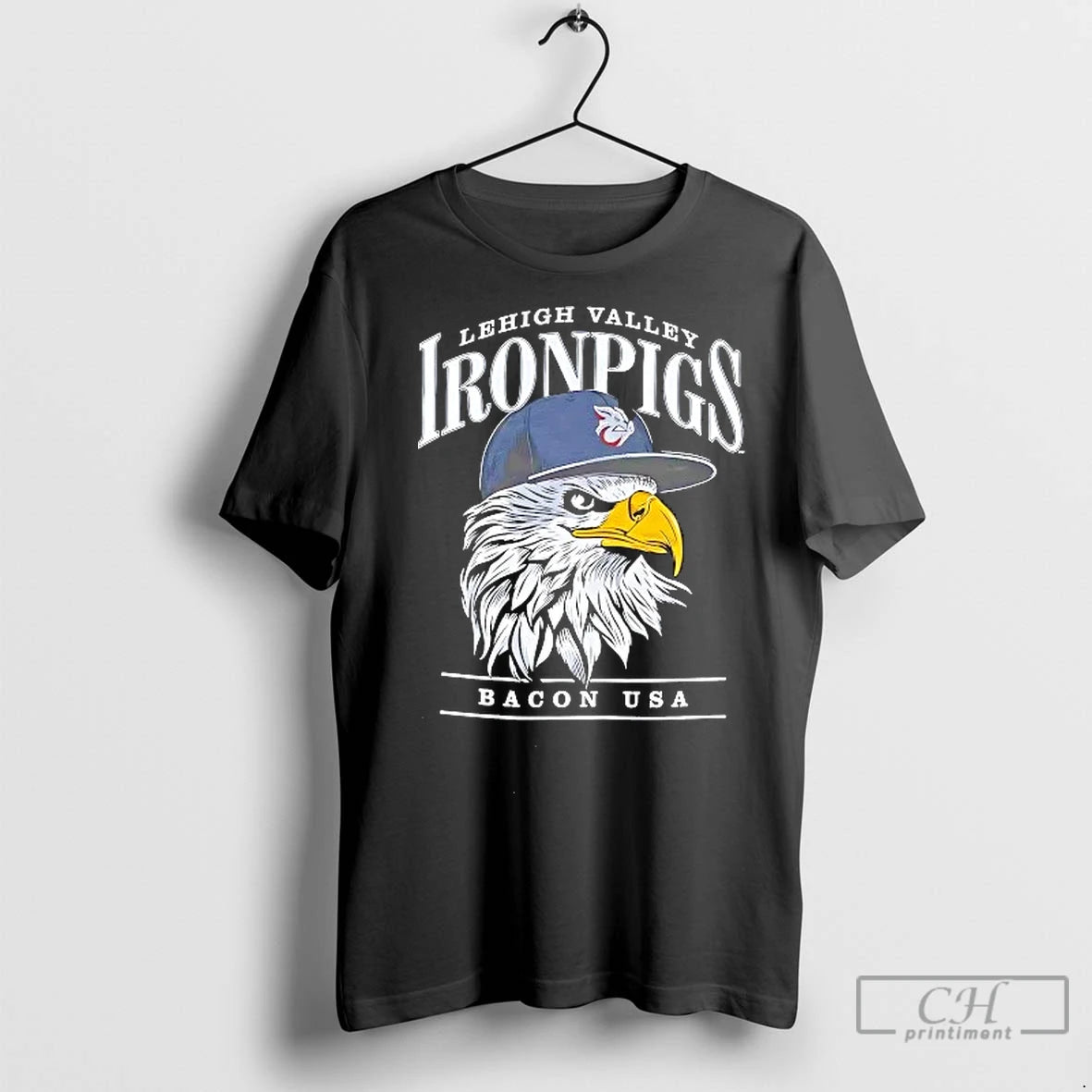 Classic Lehigh Valley Ironpigs Eagle Bacon Usa Shirt Hoodie Sweatshirt | PurePodTees.com