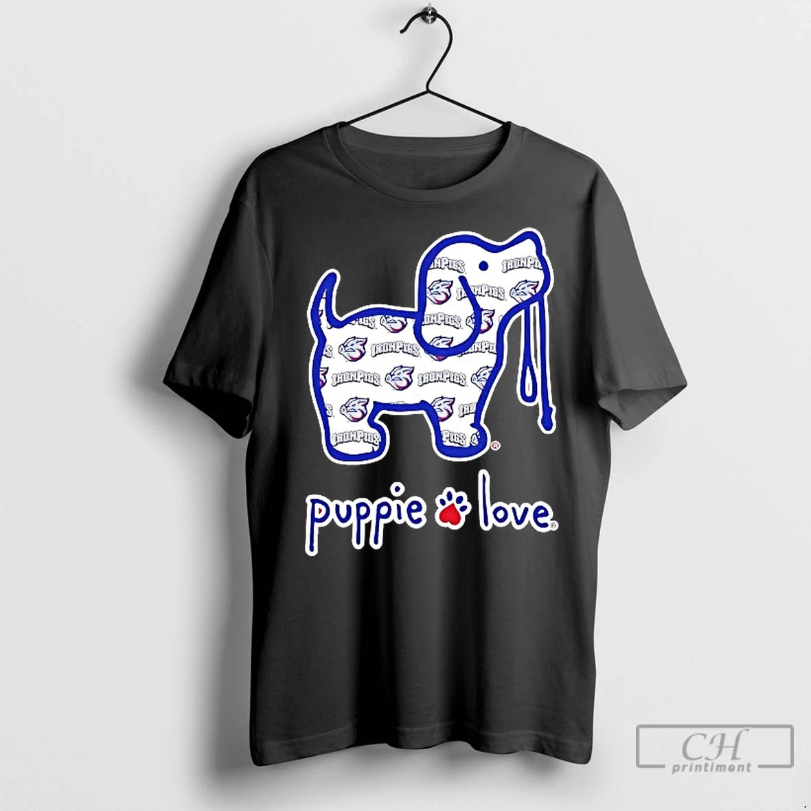 Classic Lehigh Valley Ironpigs Puppie Love Shirt Hoodie Sweatshirt | PurePodTees.com