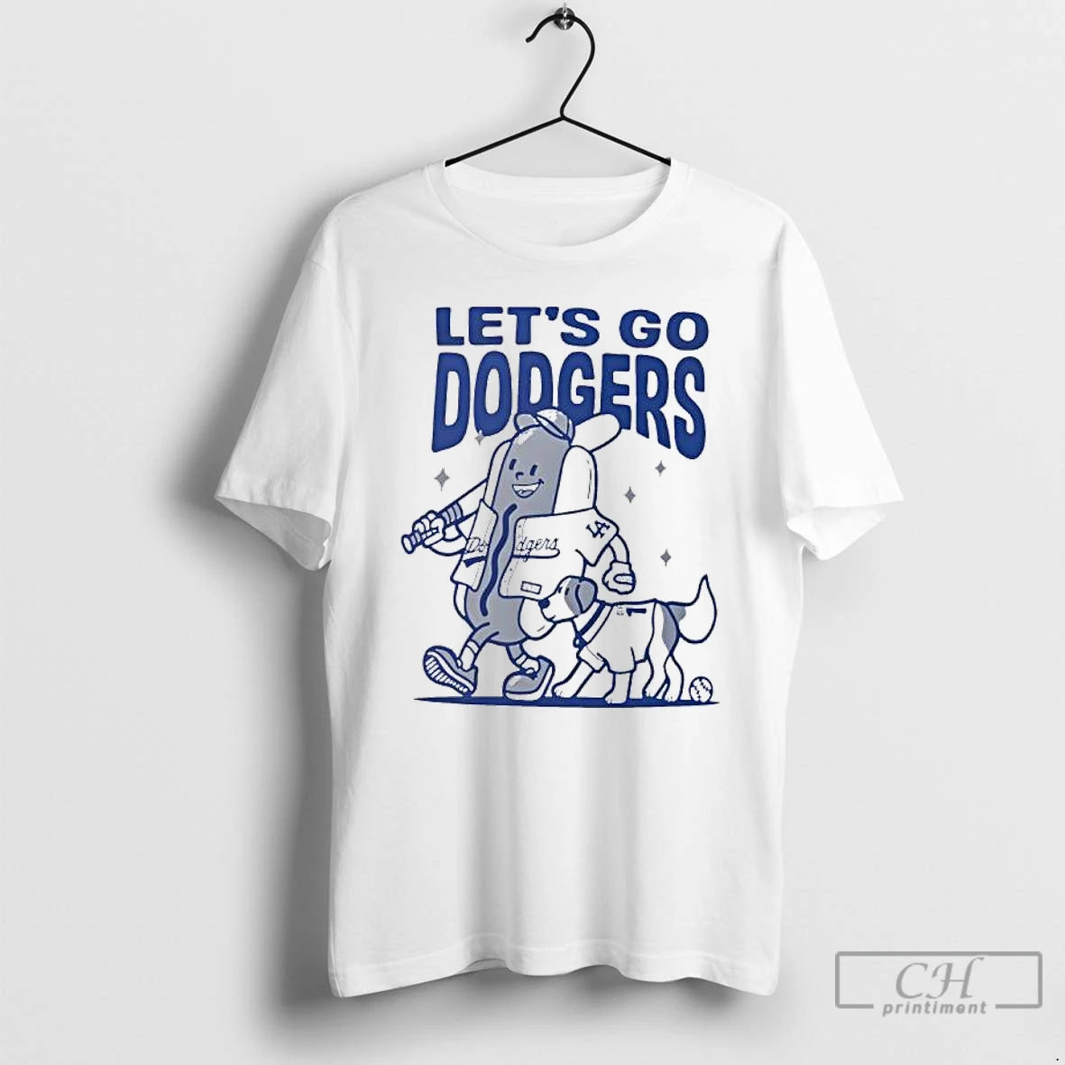 Classic Lets Go Dodgers Los Angeles Baseball T Shirts Hoodie Sweatshirt | PurePodTees.com