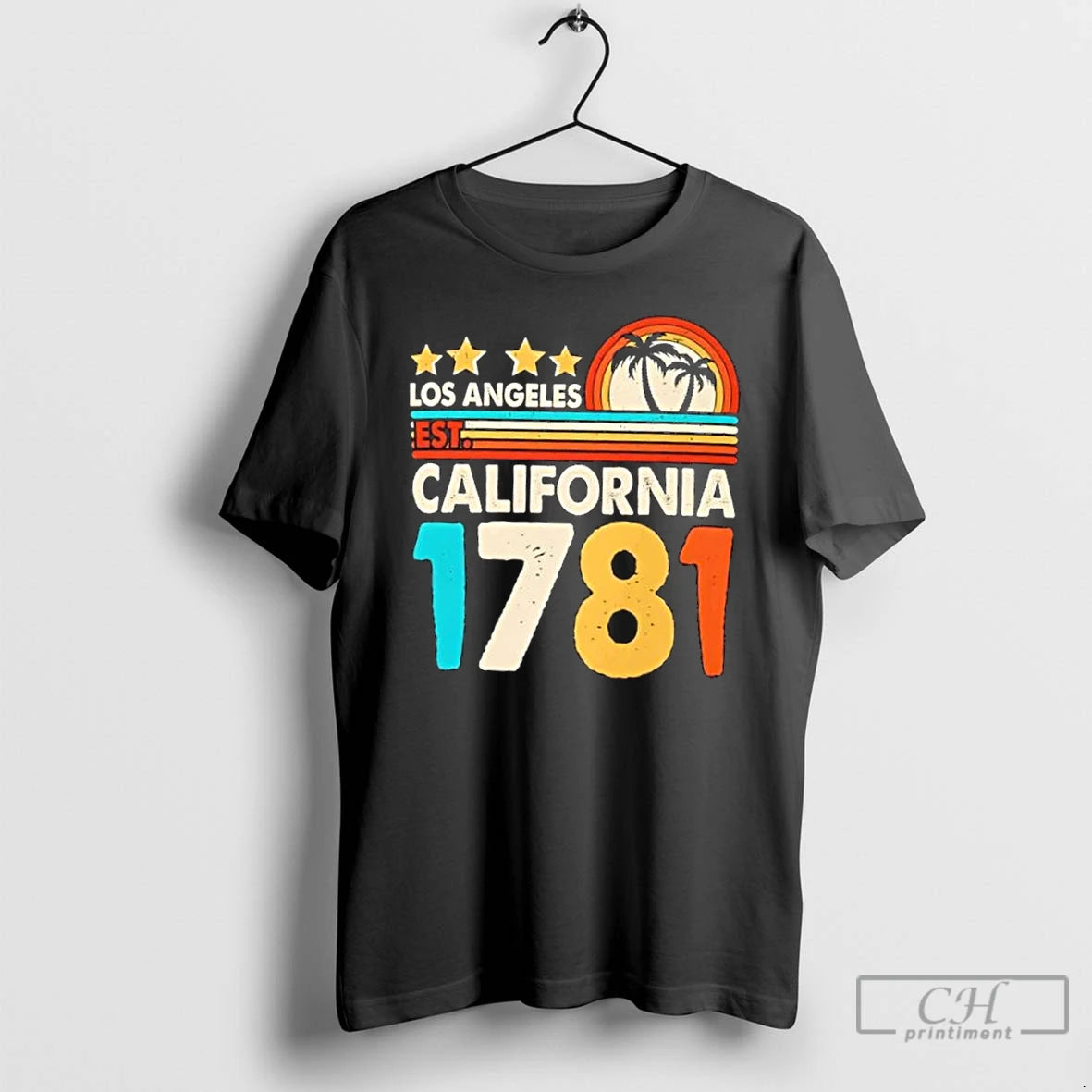 Classic Los Angeles California 1781 Retro T Shirts Hoodie Sweatshirt | PurePodTees.com