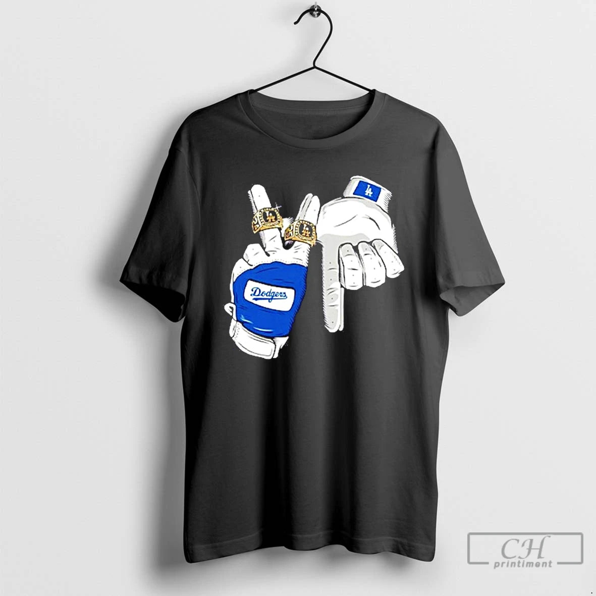Classic Los Angeles Dodgers 2025 Champions La Hand Rings Shirt Hoodie Sweatshirt | PurePodTees.com